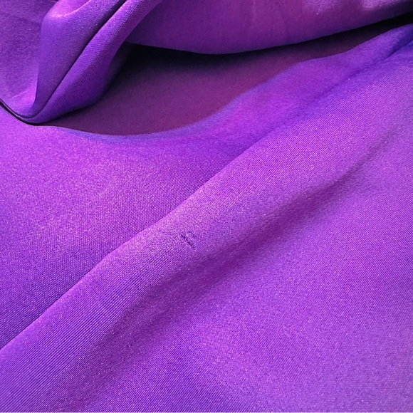 NWT Metamorphosis Girl Purple Off Shoulder Bow Detail Midi Dress Size M - Picture 9 of 9